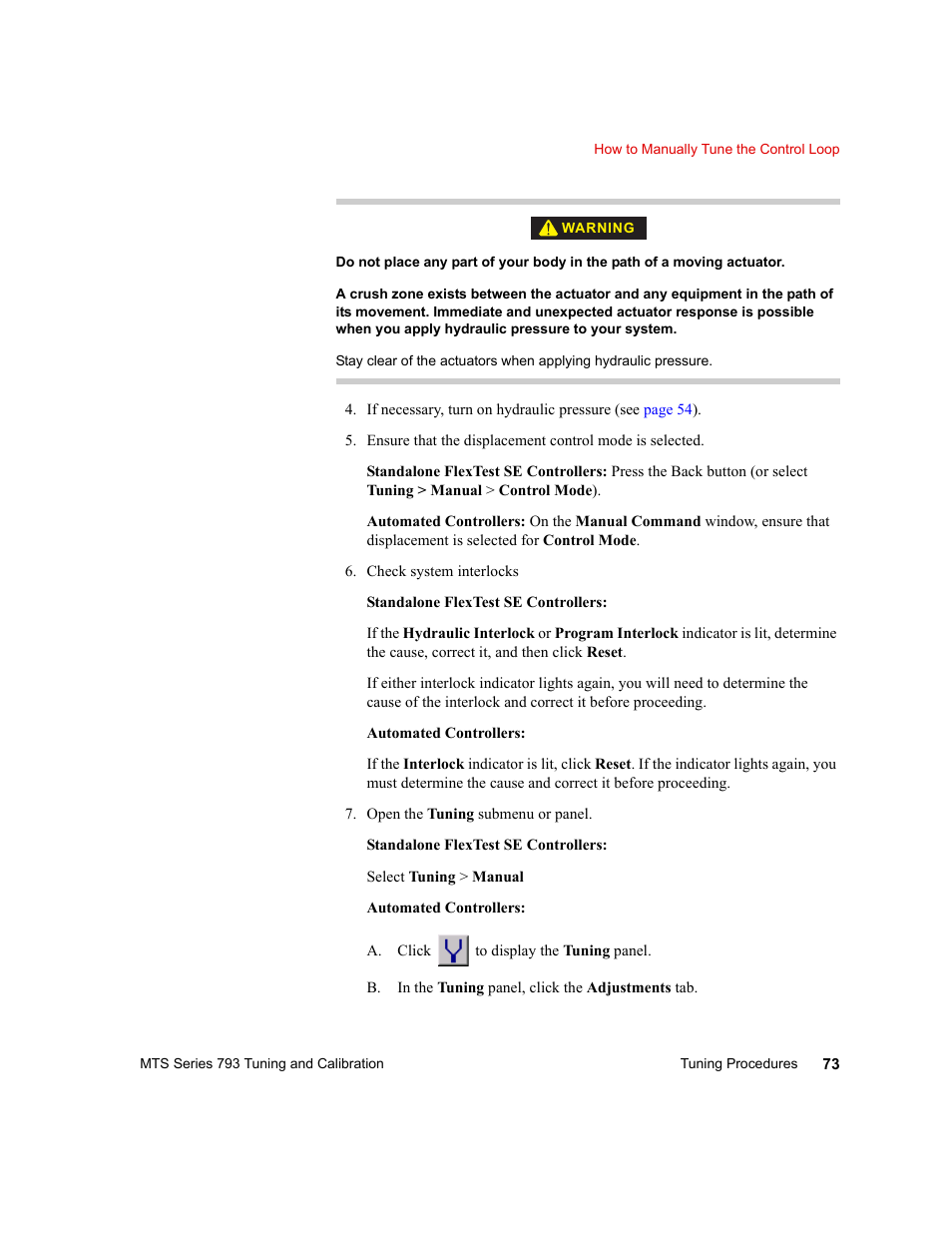MTS Series 793 User Manual | Page 73 / 218