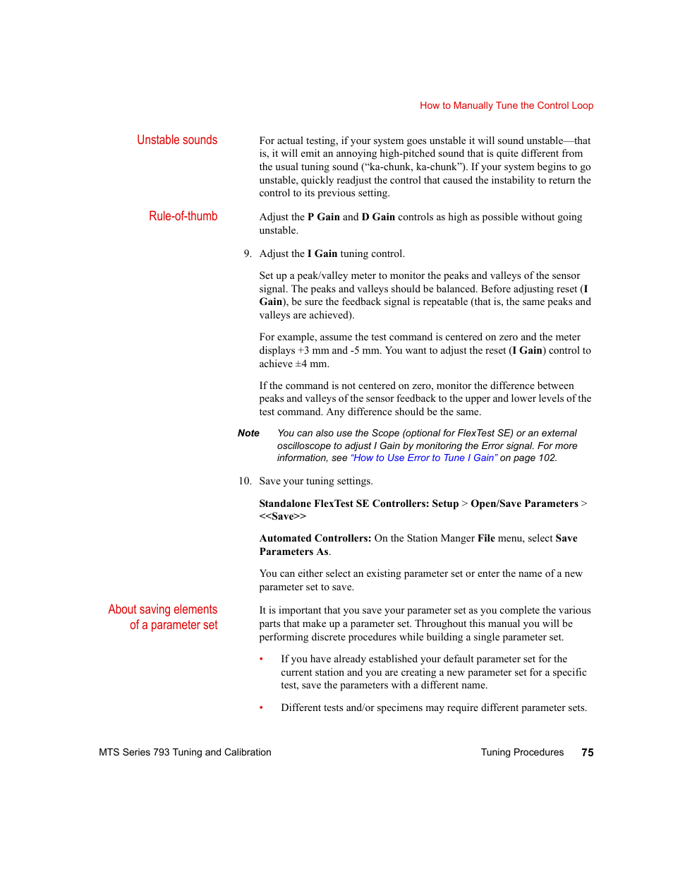 MTS Series 793 User Manual | Page 75 / 218