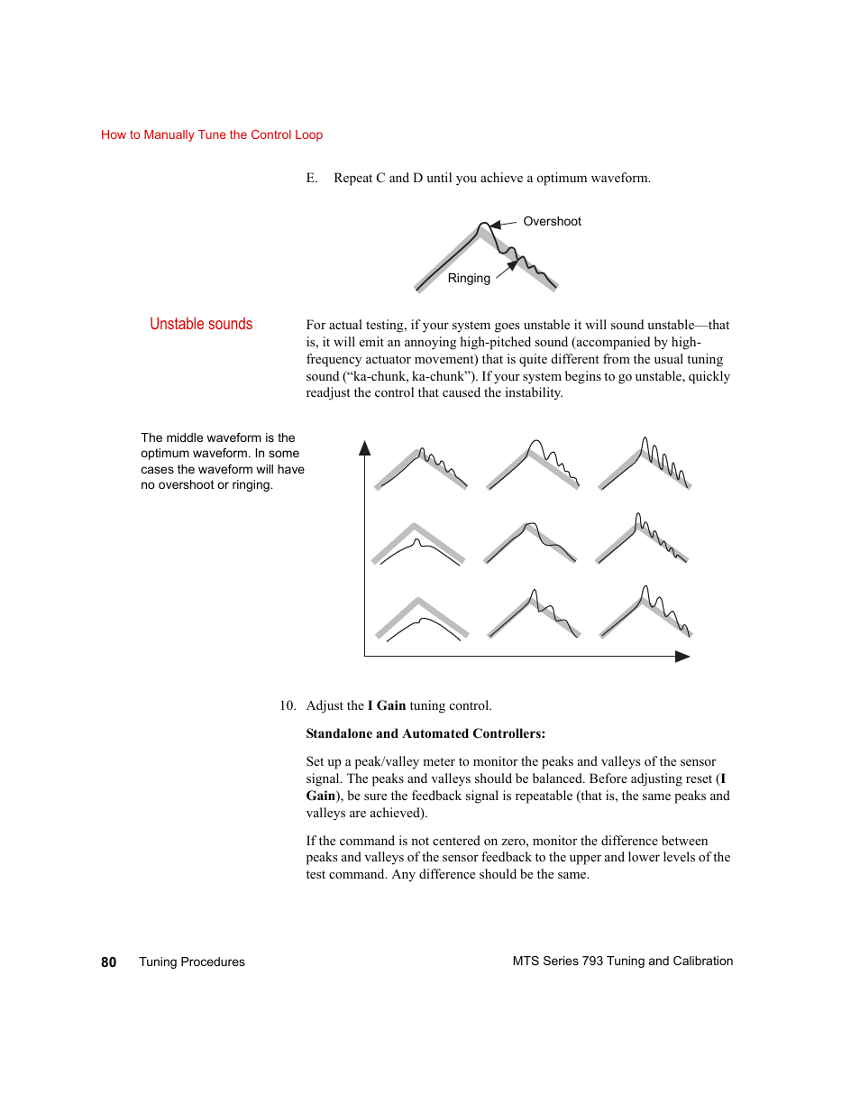 Unstable sounds | MTS Series 793 User Manual | Page 80 / 218