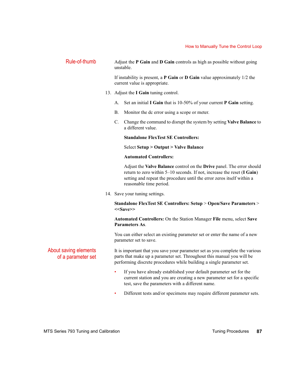 MTS Series 793 User Manual | Page 87 / 218