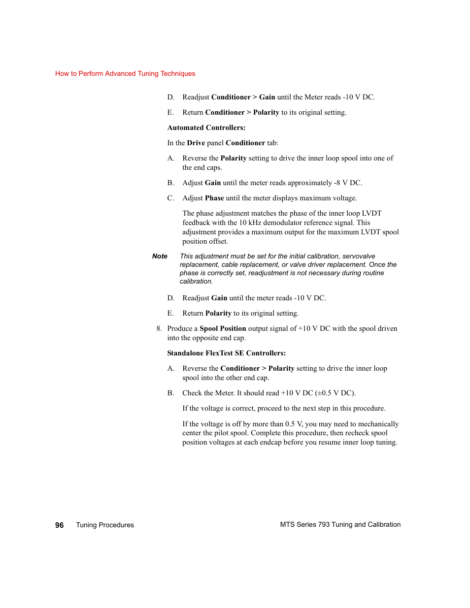 MTS Series 793 User Manual | Page 96 / 218