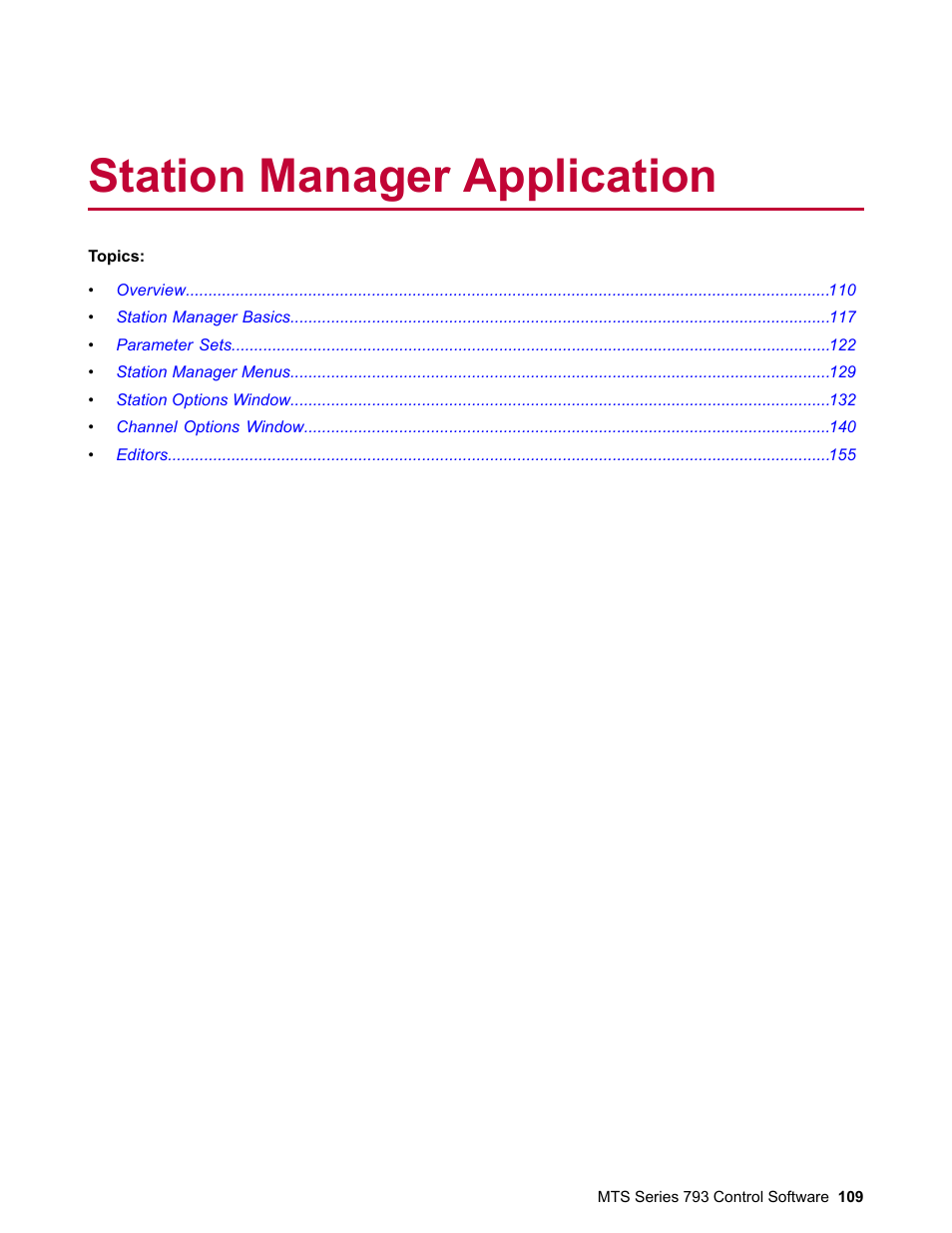 Station manager application | MTS Series 793 User Manual | Page 109 / 490