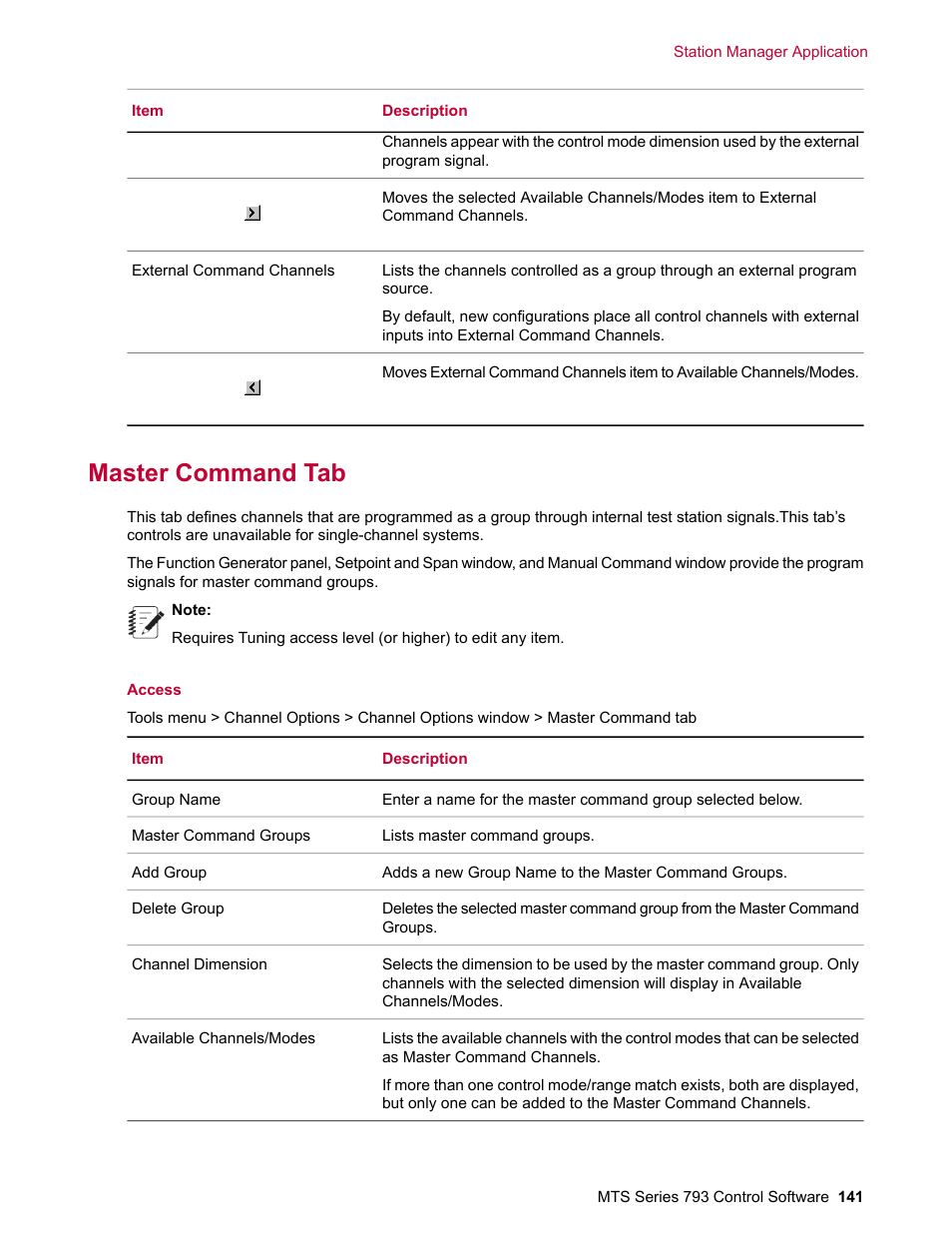 Master command tab | MTS Series 793 User Manual | Page 141 / 490