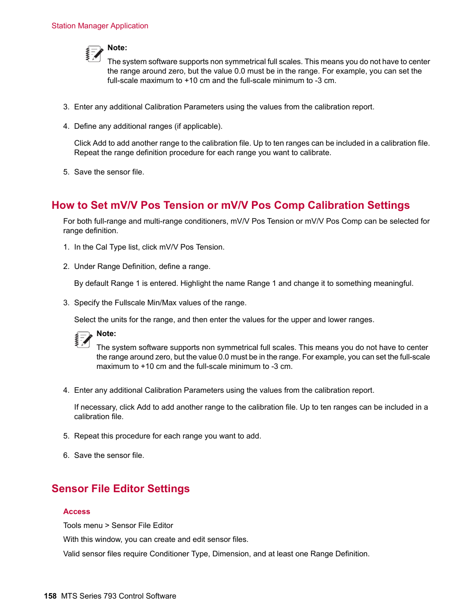 Sensor file editor settings | MTS Series 793 User Manual | Page 158 / 490