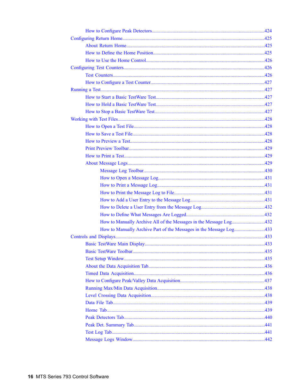 MTS Series 793 User Manual | Page 16 / 490