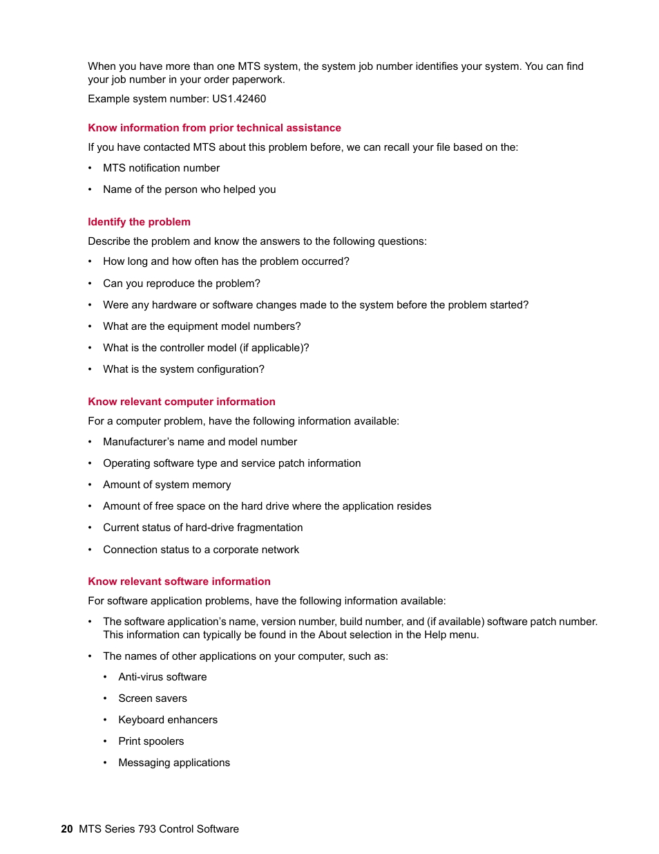 MTS Series 793 User Manual | Page 20 / 490