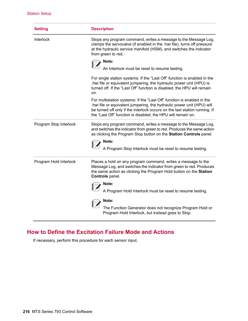 MTS Series 793 User Manual | Page 216 / 490