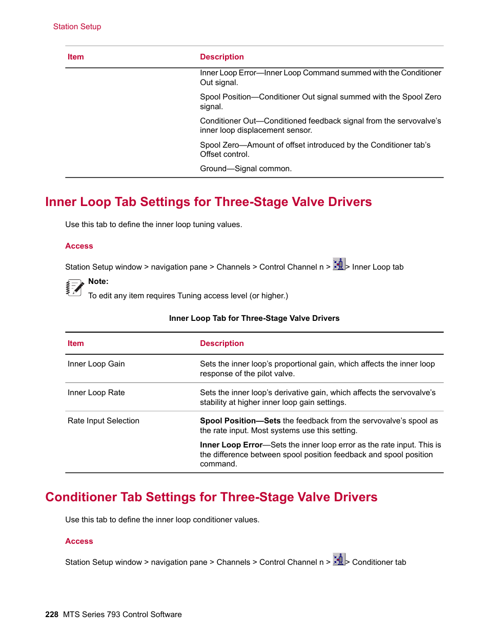 MTS Series 793 User Manual | Page 228 / 490