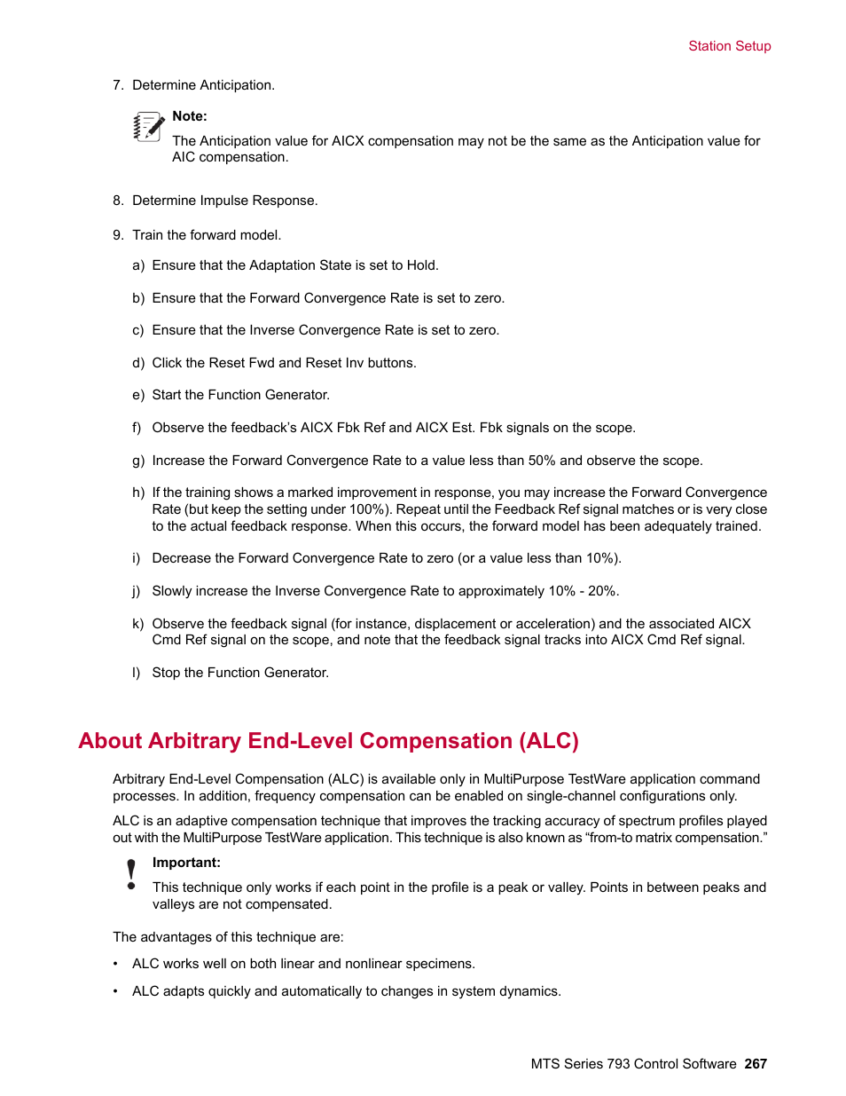 About arbitrary end-level compensation (alc) | MTS Series 793 User Manual | Page 267 / 490