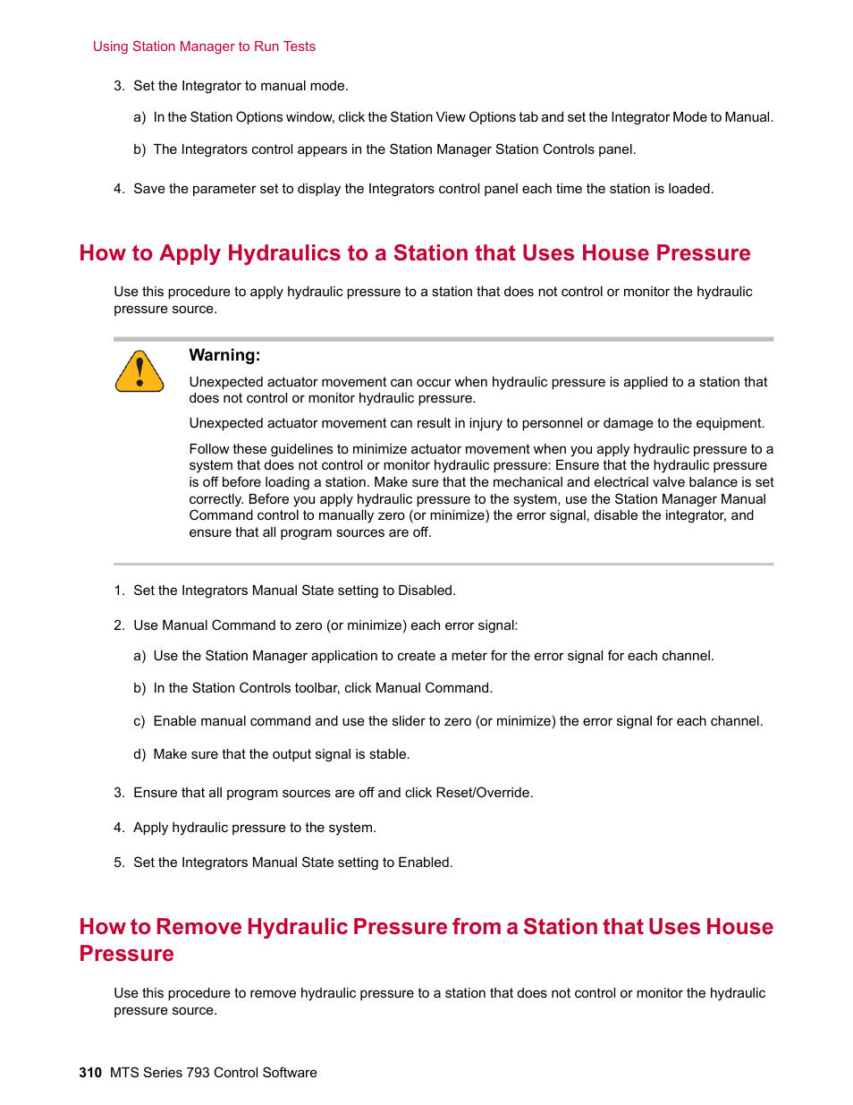 MTS Series 793 User Manual | Page 310 / 490