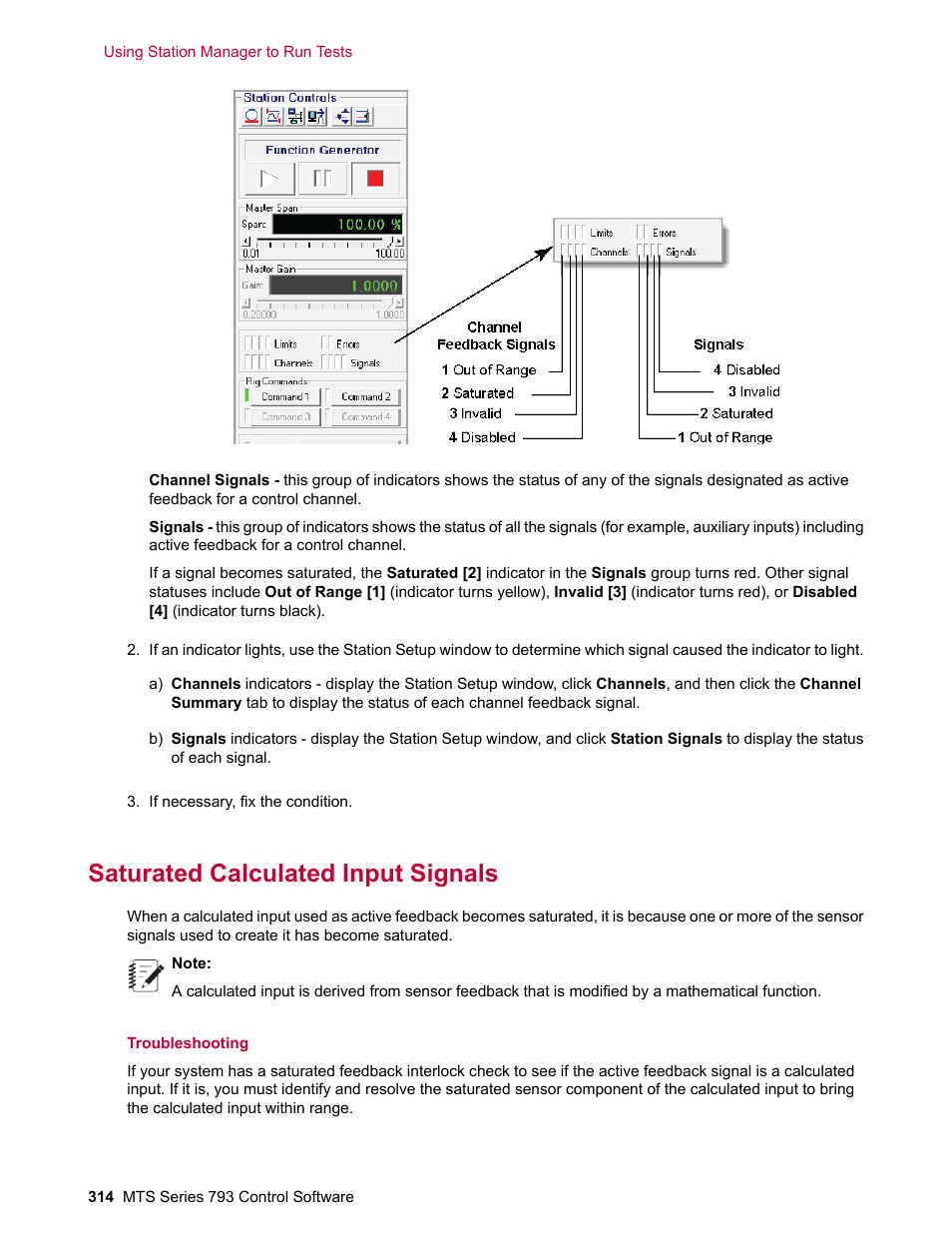 Saturated calculated input signals | MTS Series 793 User Manual | Page 314 / 490