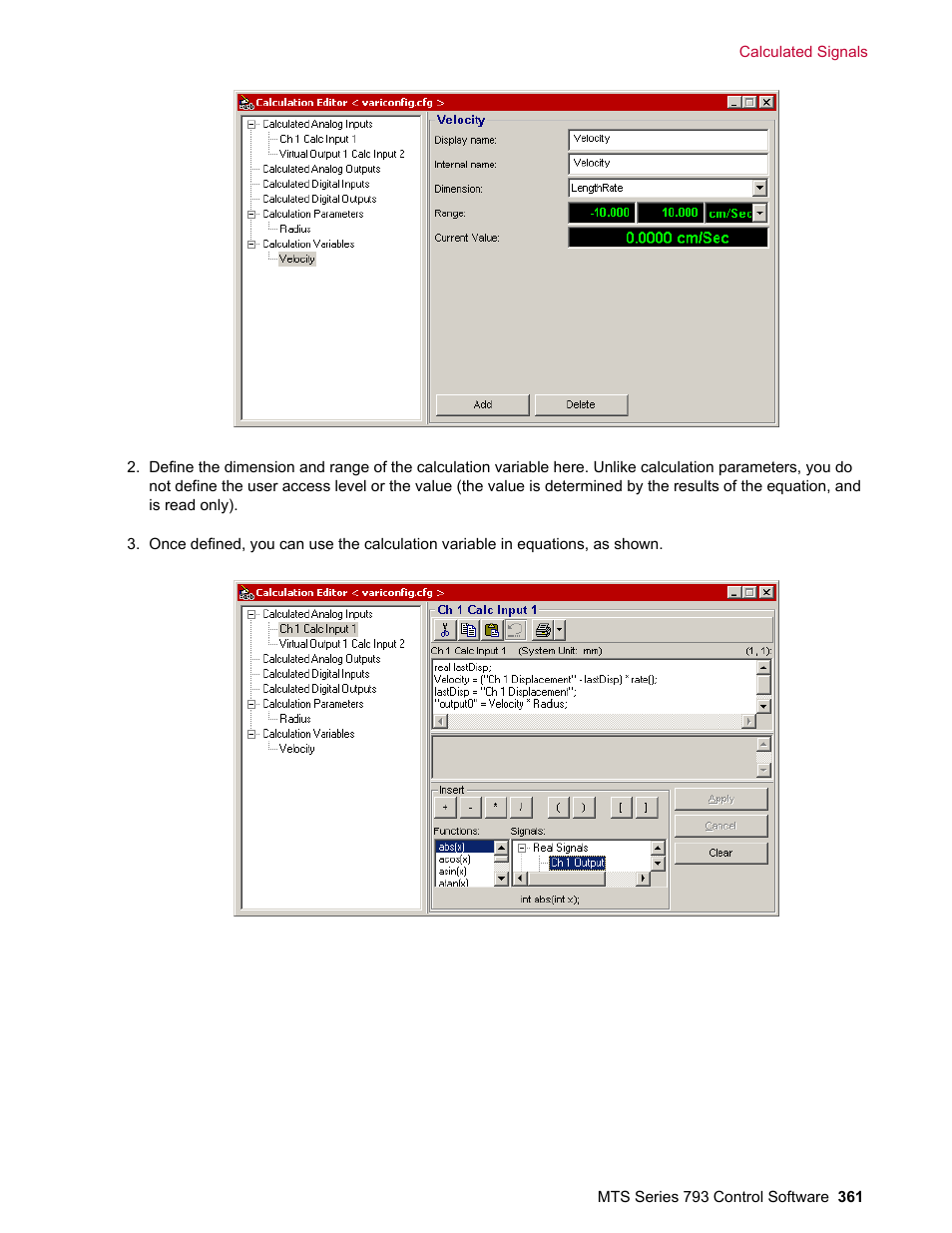 MTS Series 793 User Manual | Page 361 / 490