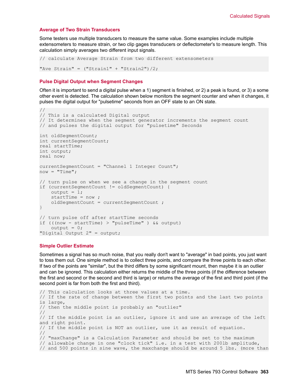 MTS Series 793 User Manual | Page 363 / 490