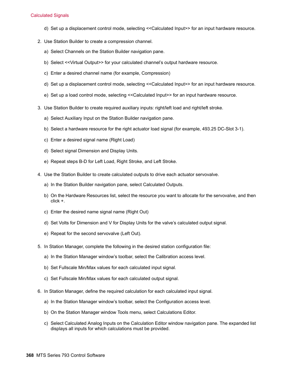 MTS Series 793 User Manual | Page 368 / 490