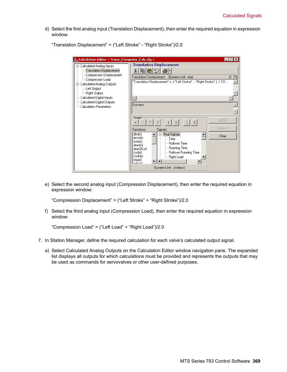 MTS Series 793 User Manual | Page 369 / 490