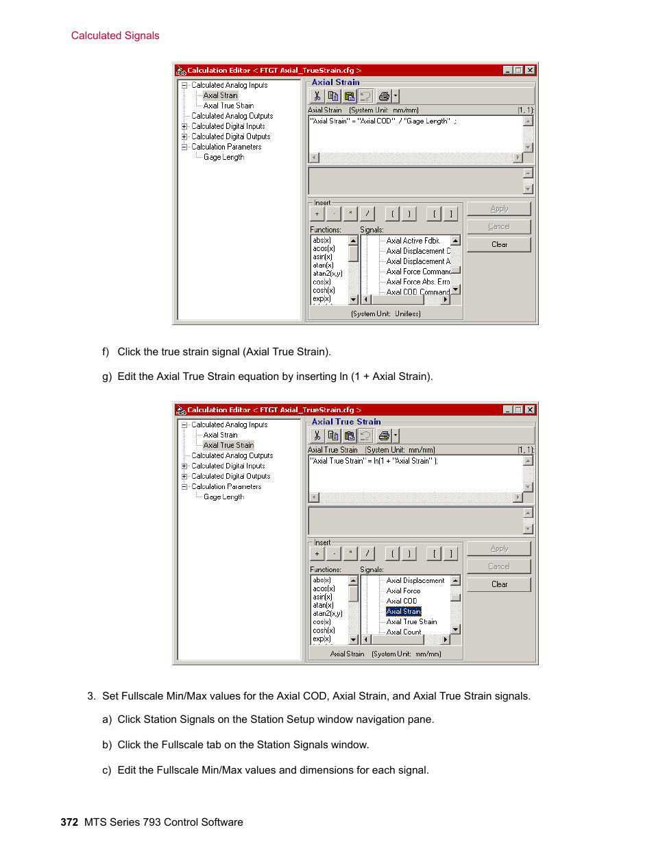 MTS Series 793 User Manual | Page 372 / 490