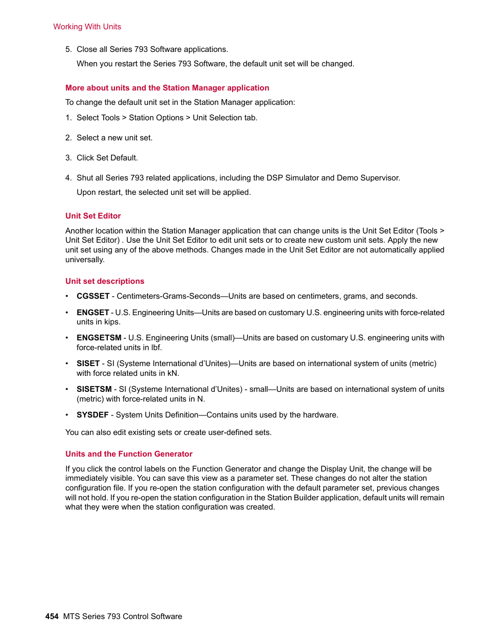 MTS Series 793 User Manual | Page 454 / 490