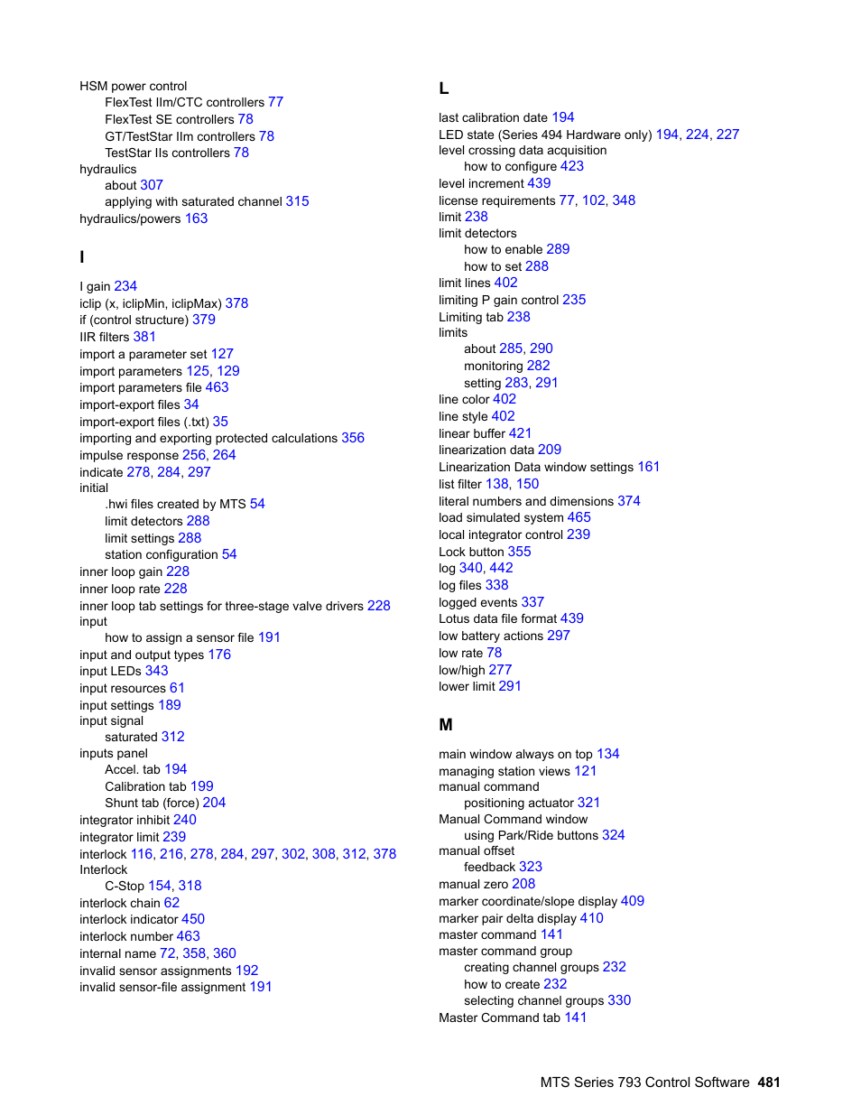 MTS Series 793 User Manual | Page 481 / 490