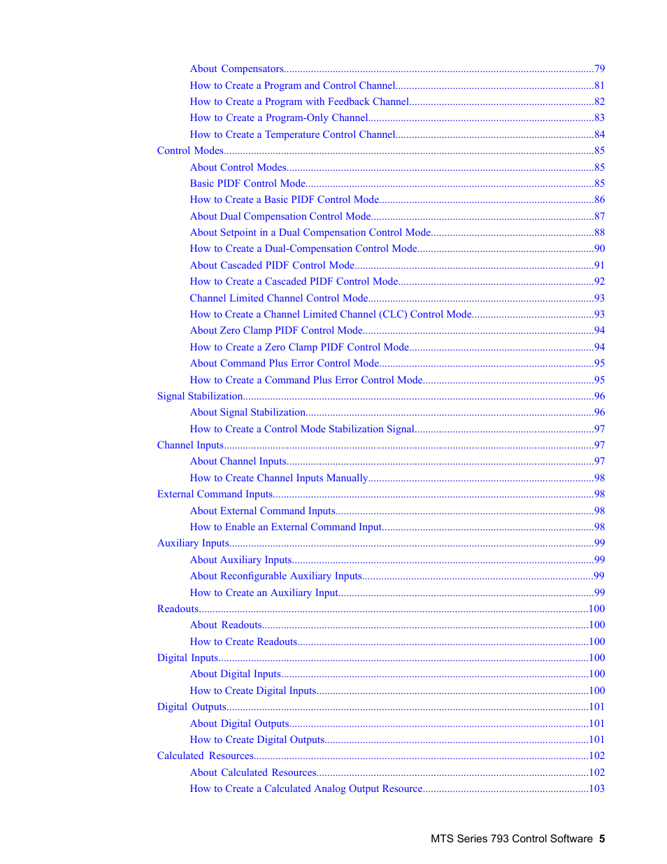 MTS Series 793 User Manual | Page 5 / 490