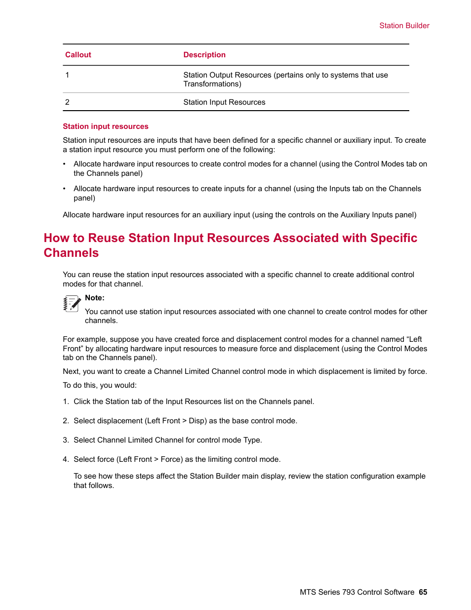 MTS Series 793 User Manual | Page 65 / 490