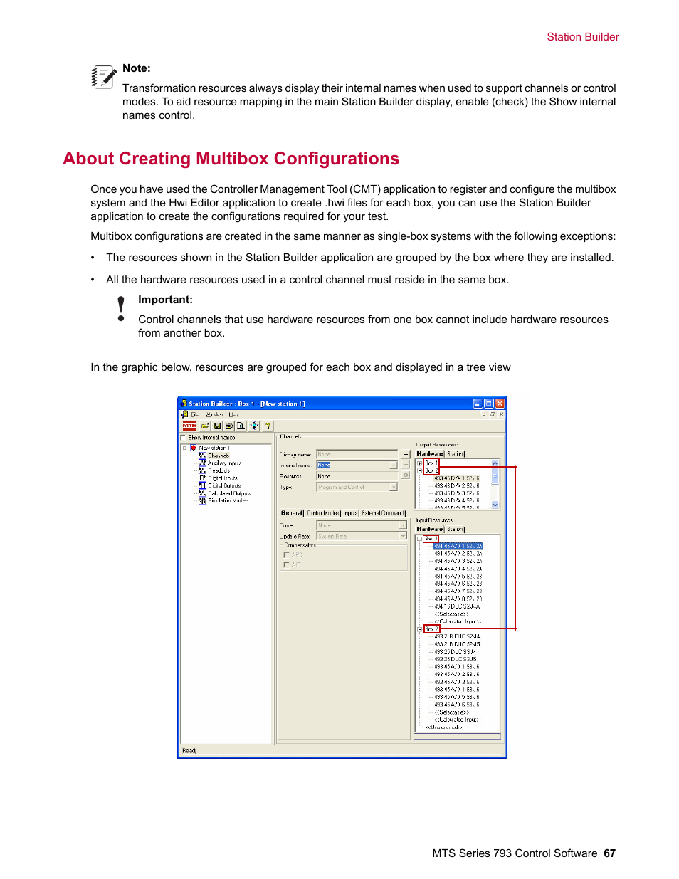 About creating multibox configurations | MTS Series 793 User Manual | Page 67 / 490