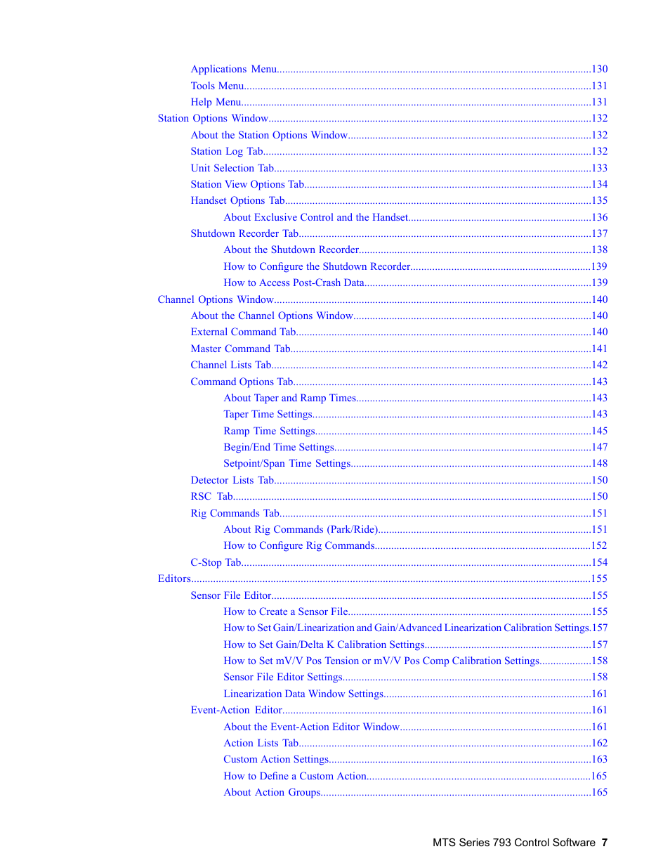 MTS Series 793 User Manual | Page 7 / 490