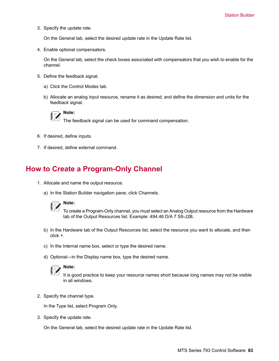 How to create a program-only channel | MTS Series 793 User Manual | Page 83 / 490