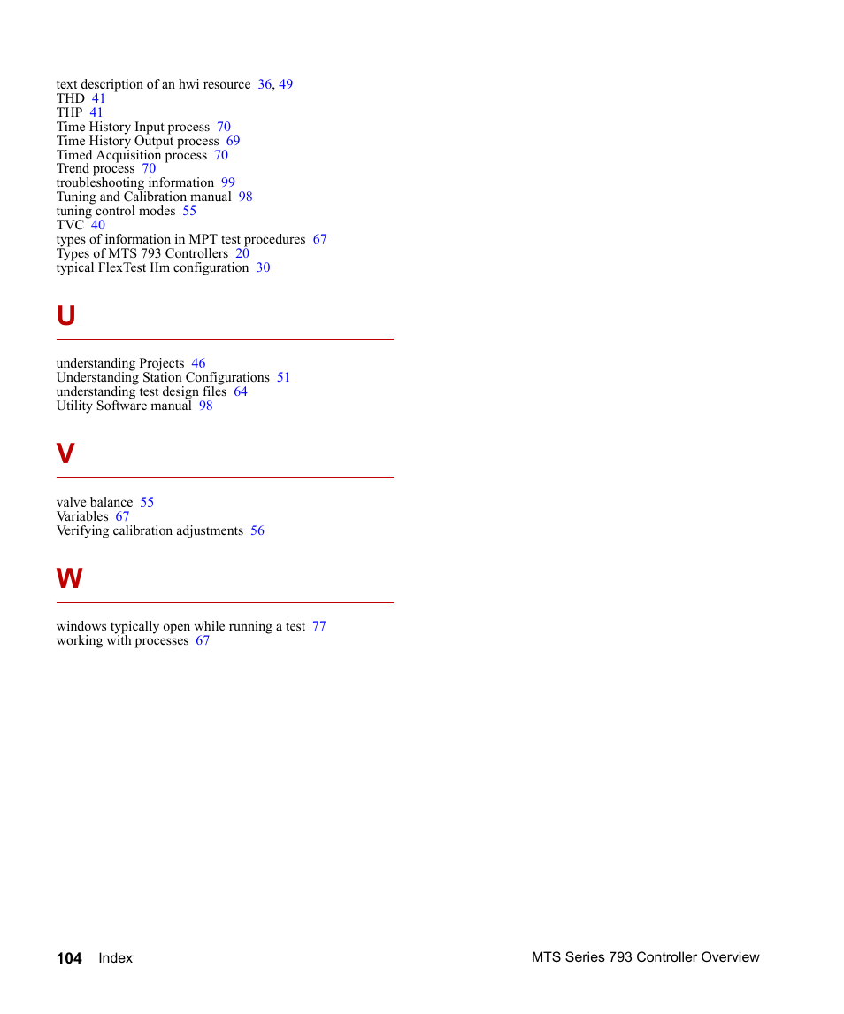 MTS Series 793 Controller User Manual | Page 104 / 106