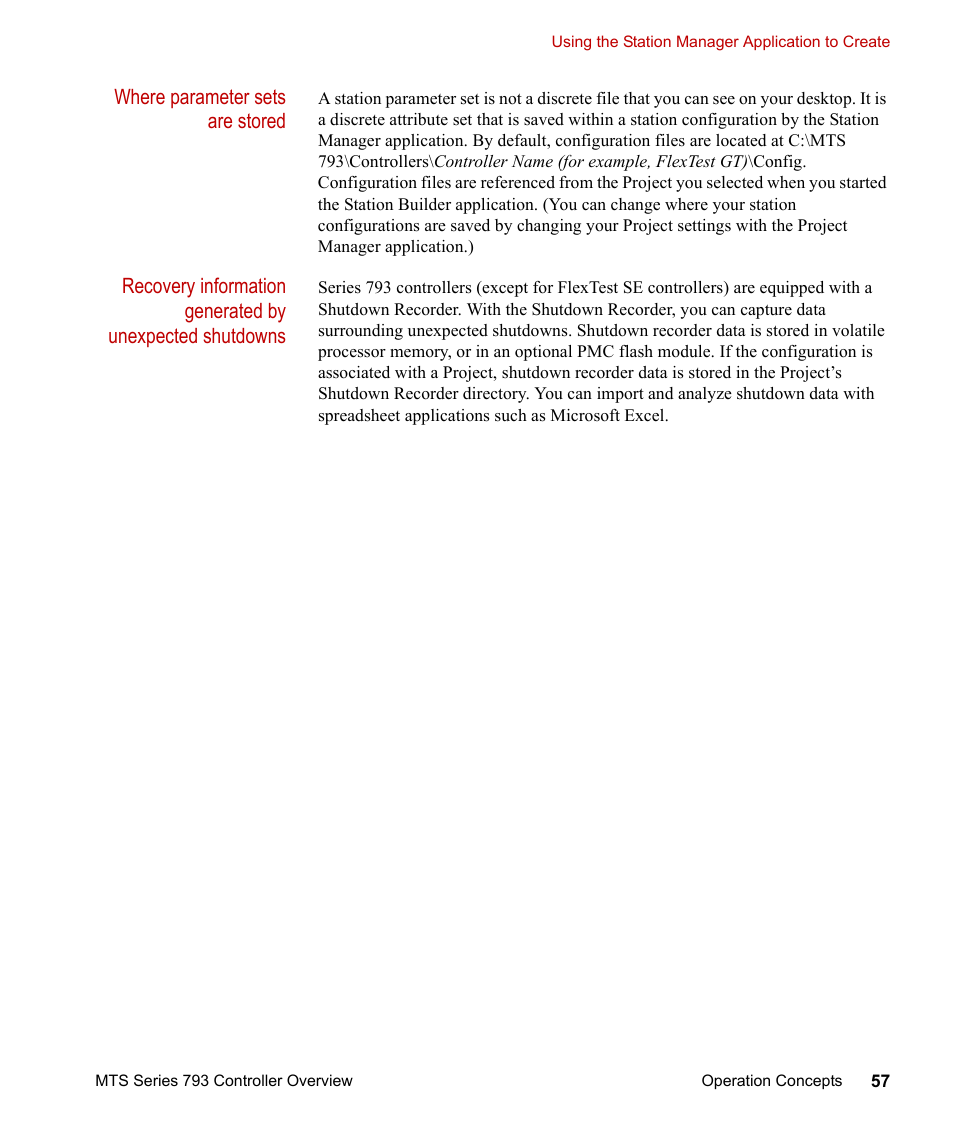 MTS Series 793 Controller User Manual | Page 57 / 106