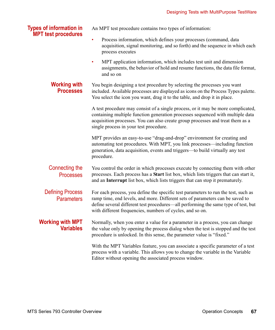 MTS Series 793 Controller User Manual | Page 67 / 106