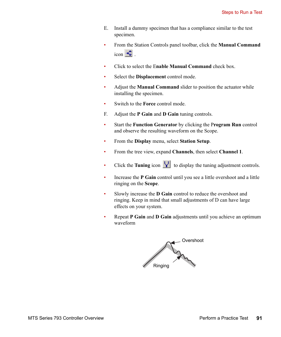 MTS Series 793 Controller User Manual | Page 91 / 106