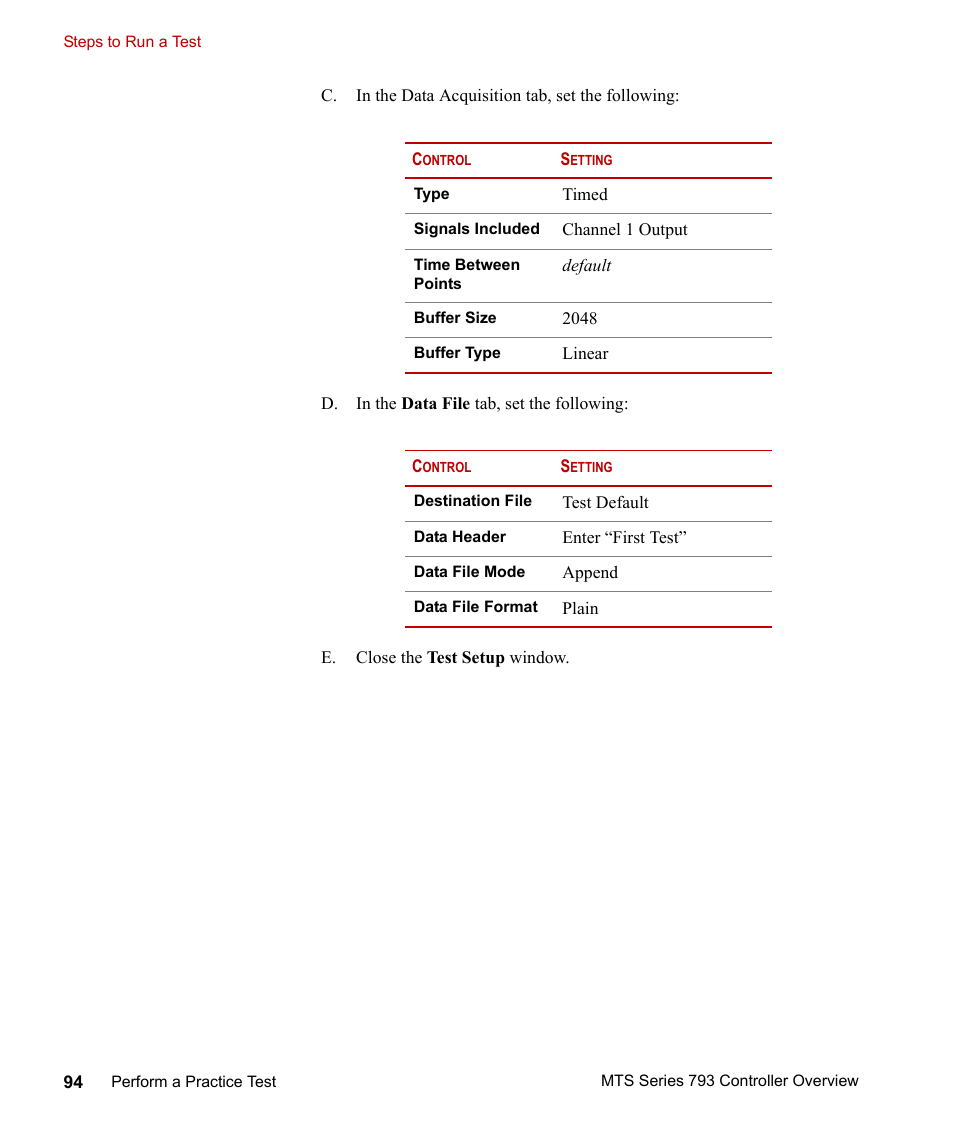 MTS Series 793 Controller User Manual | Page 94 / 106