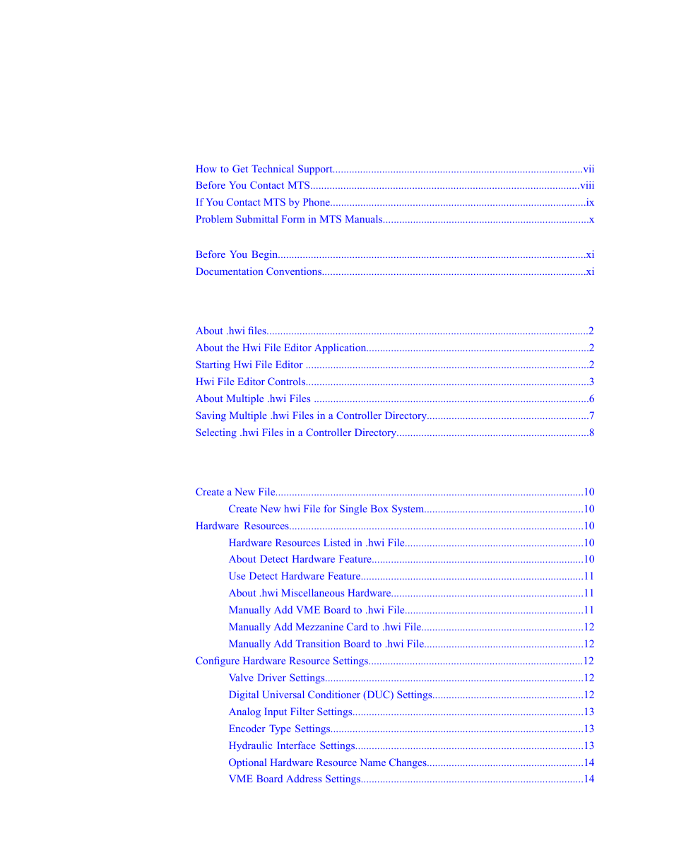 MTS Series 793 Utility Software User Manual | Page 3 / 124