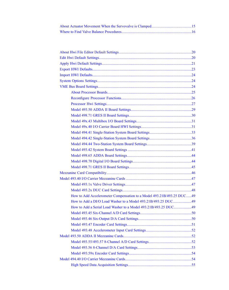 Hwi hardware settings | MTS Series 793 Utility Software User Manual | Page 4 / 124