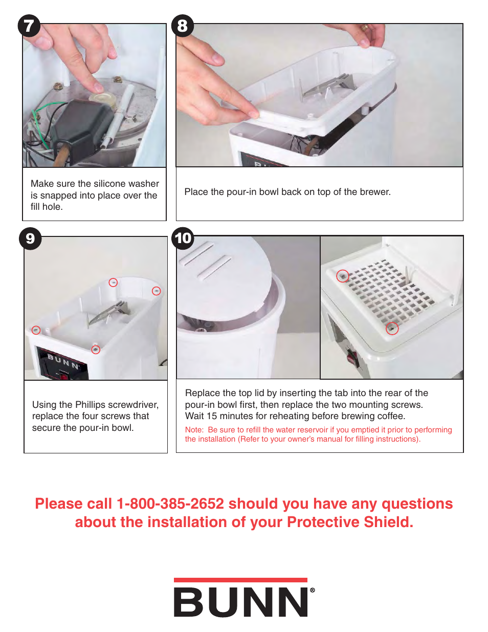 Bunn | Bunn BT10 User Manual | Page 3 / 3