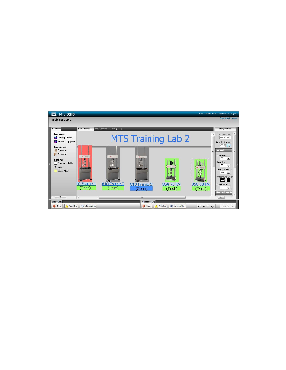 Create and edit lab views, About lab views, Create and edit lab views 23 | About lab views 23 | MTS Echo Software User Manual | Page 23 / 42