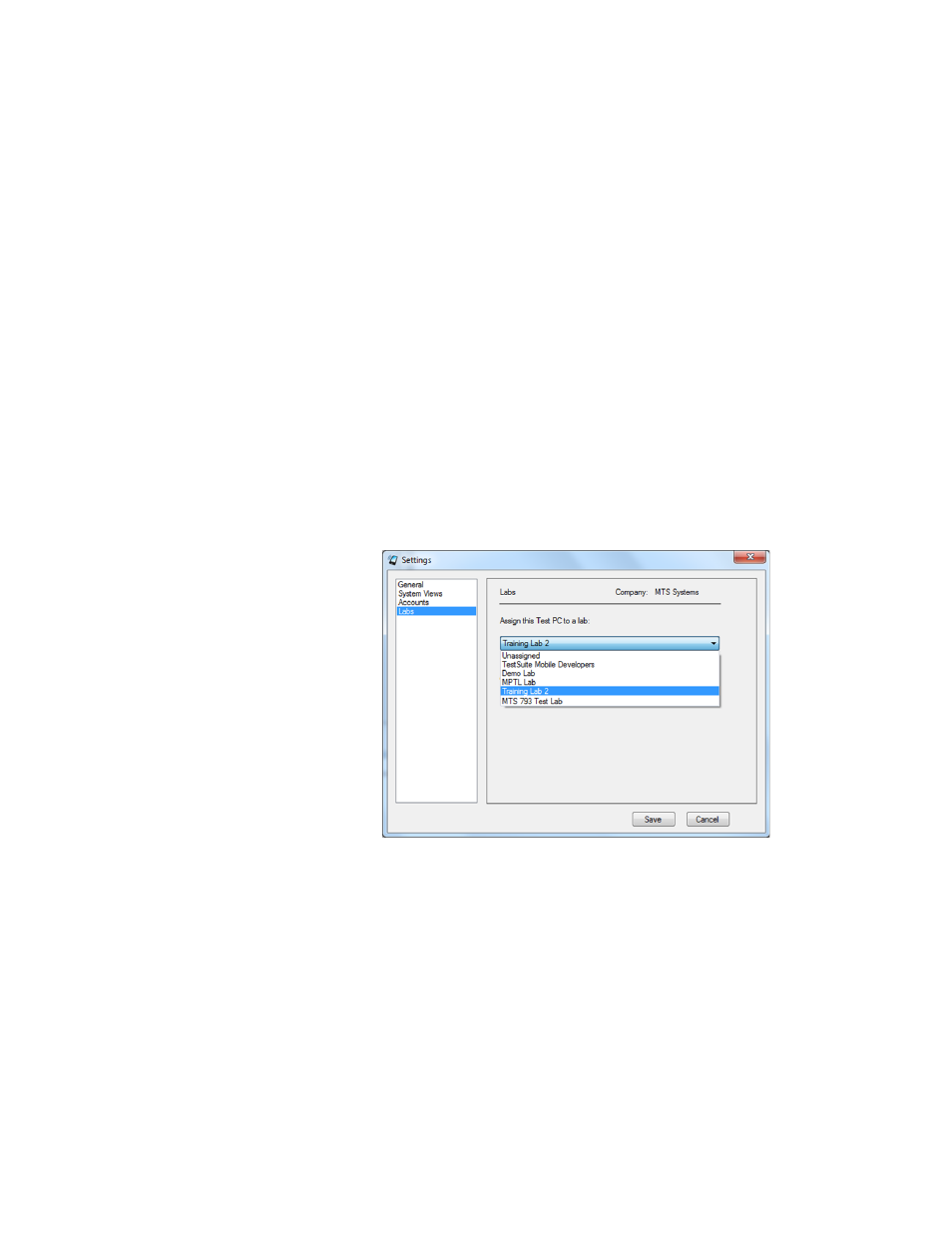 Assign test pcs to a lab, Assign test pcs to a lab 26 | MTS Echo Software User Manual | Page 26 / 42