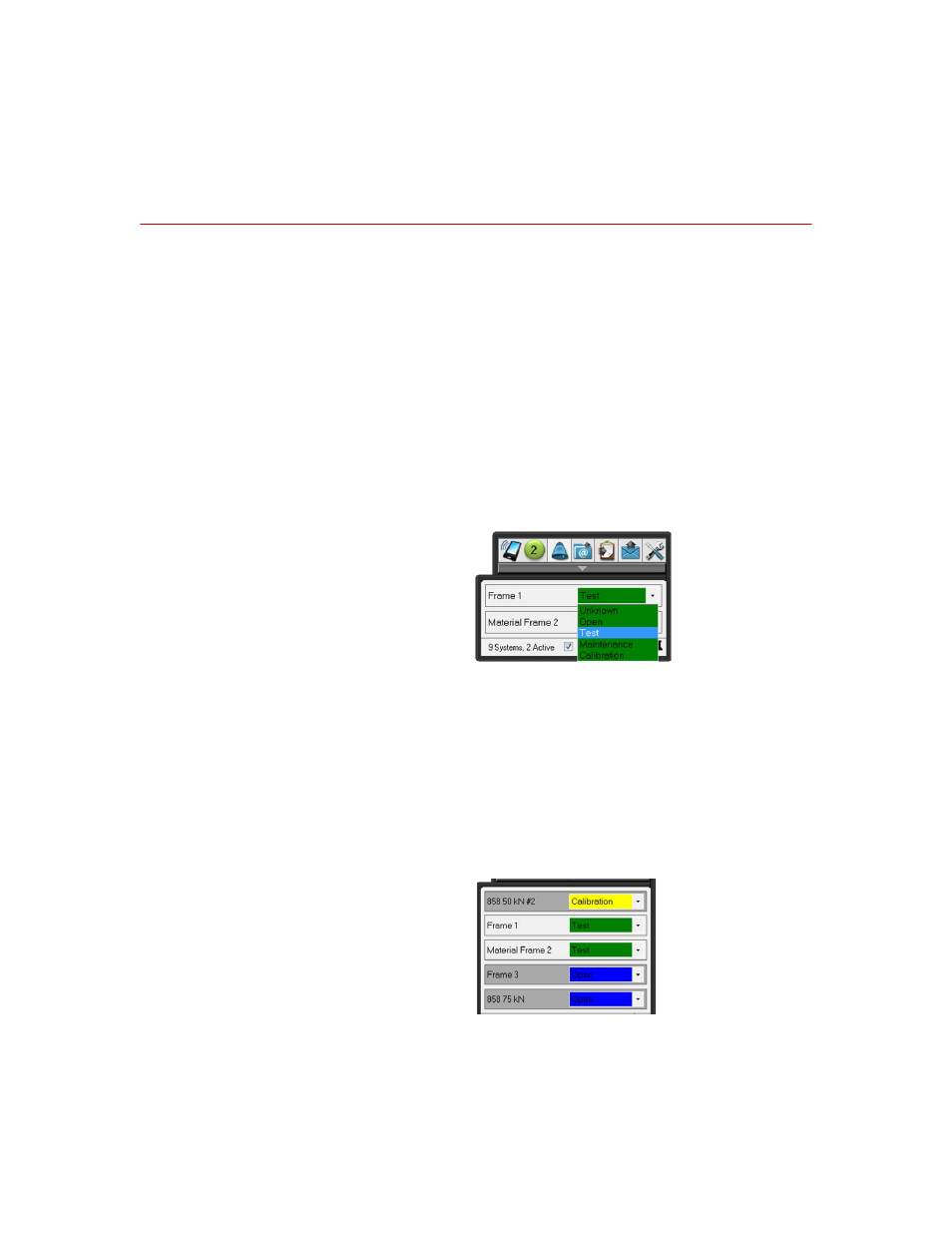 Set system states, Change system state, Set system states 31 | Change system state 31 | MTS Echo Software User Manual | Page 31 / 42