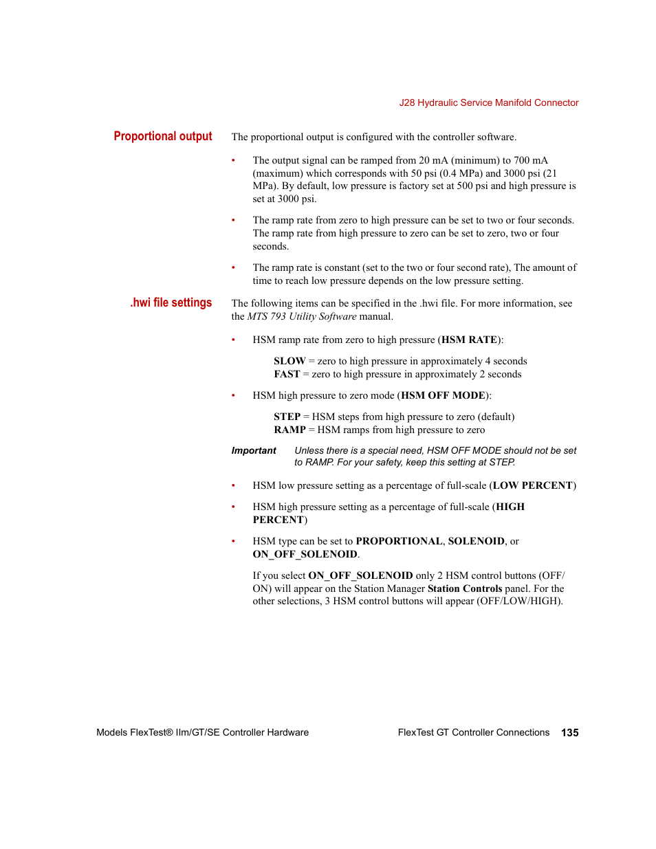 MTS Model FlexTest SE User Manual | Page 135 / 264