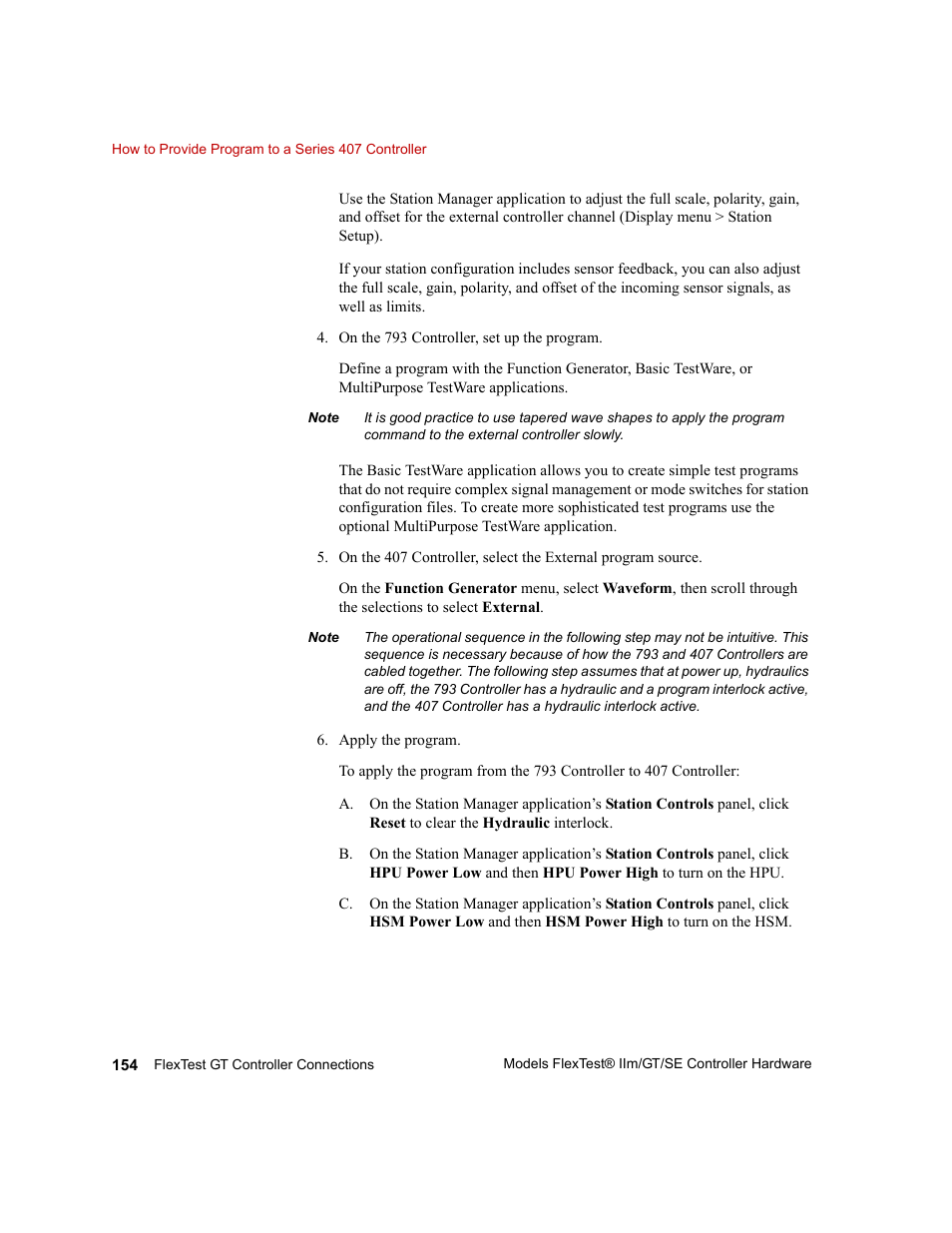 MTS Model FlexTest SE User Manual | Page 154 / 264