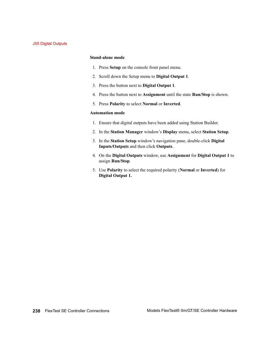 MTS Model FlexTest SE User Manual | Page 238 / 264
