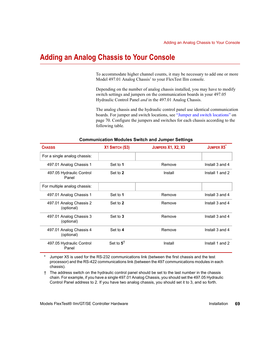 Adding an analog chassis to your console, Adding an analog chassis to your console 69 | MTS Model FlexTest SE User Manual | Page 69 / 264