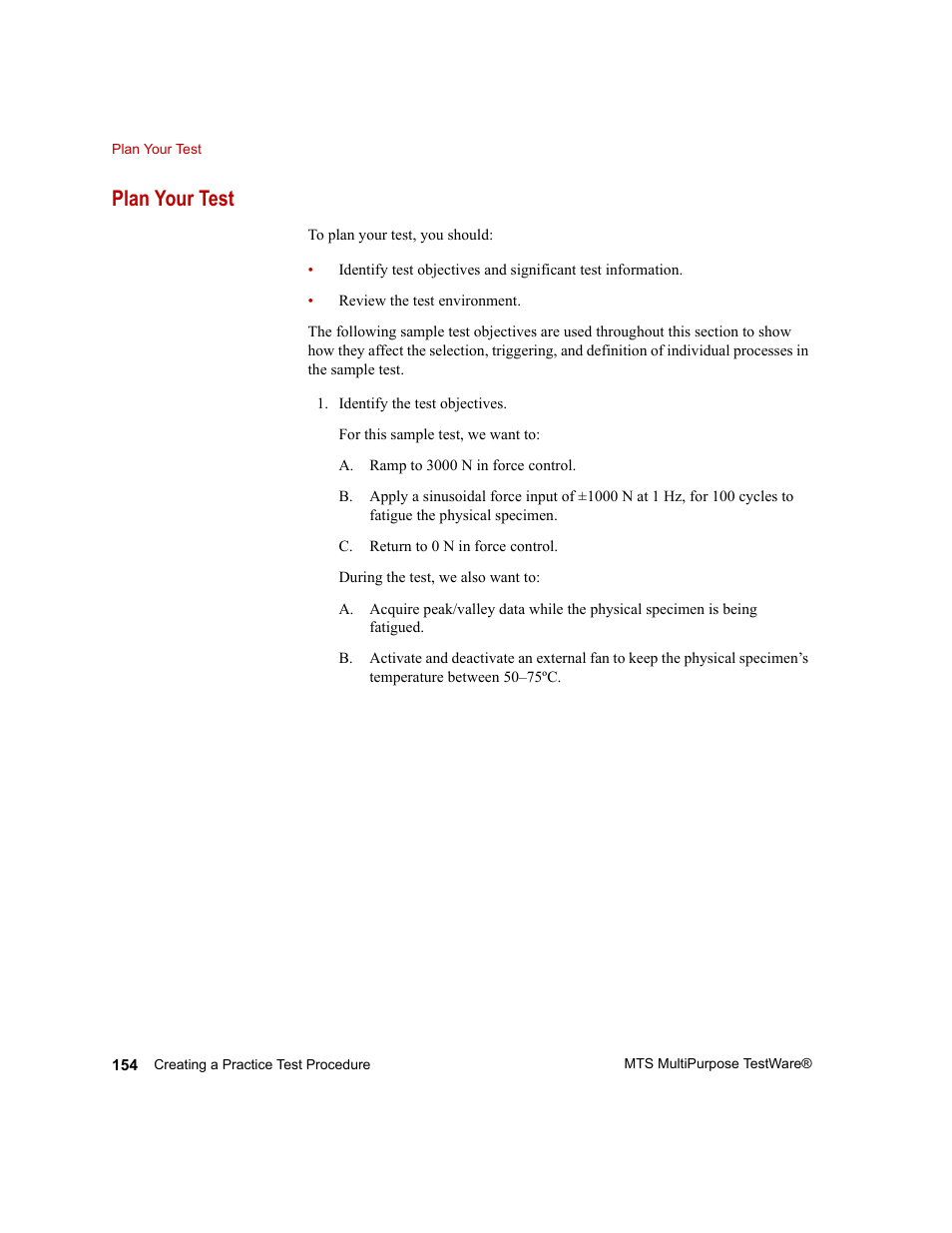 Plan your test | MTS Series 793 Application User Manual | Page 154 / 576