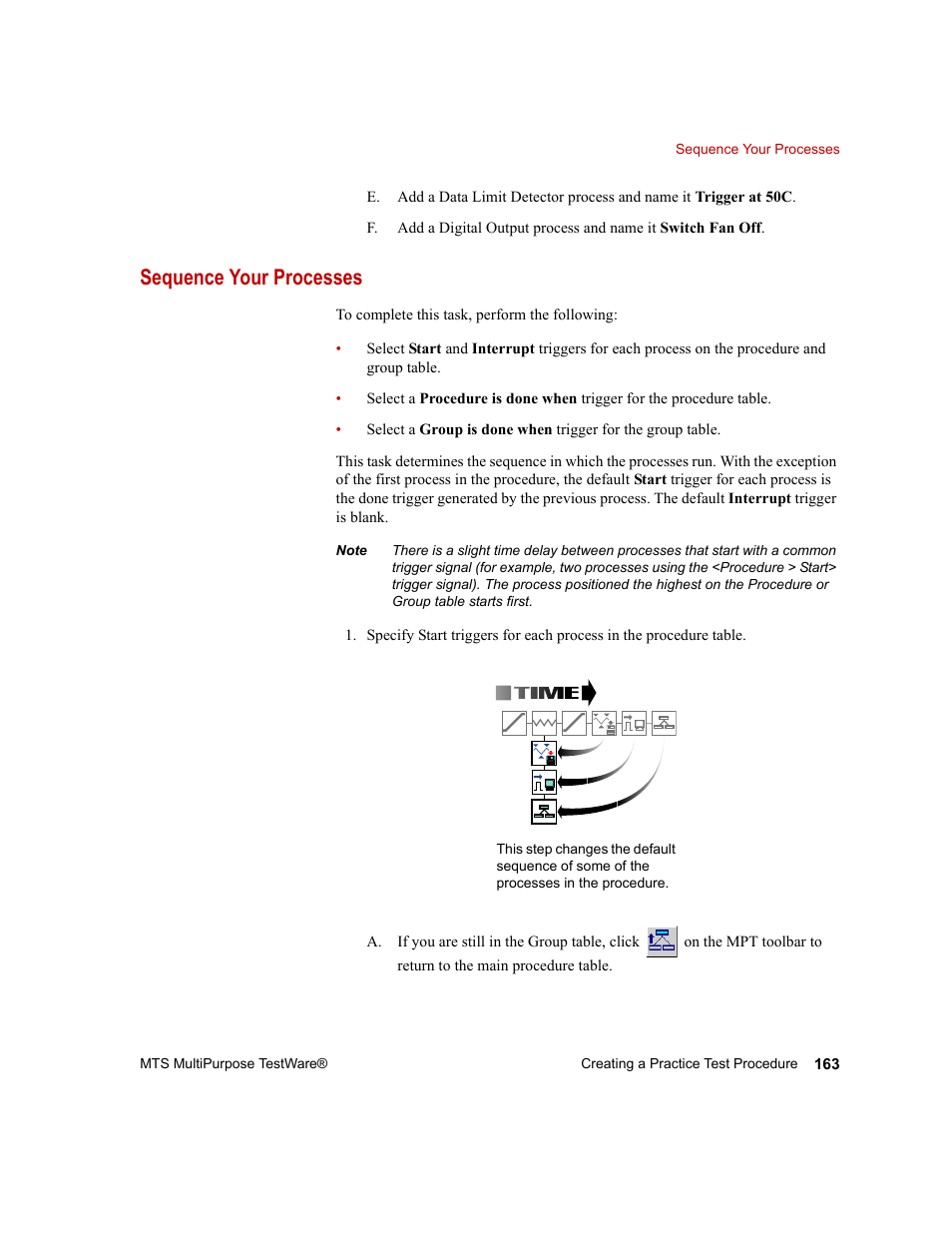Sequence your processes | MTS Series 793 Application User Manual | Page 163 / 576
