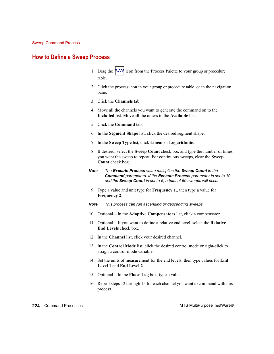 How to define a sweep process | MTS Series 793 Application User Manual | Page 224 / 576