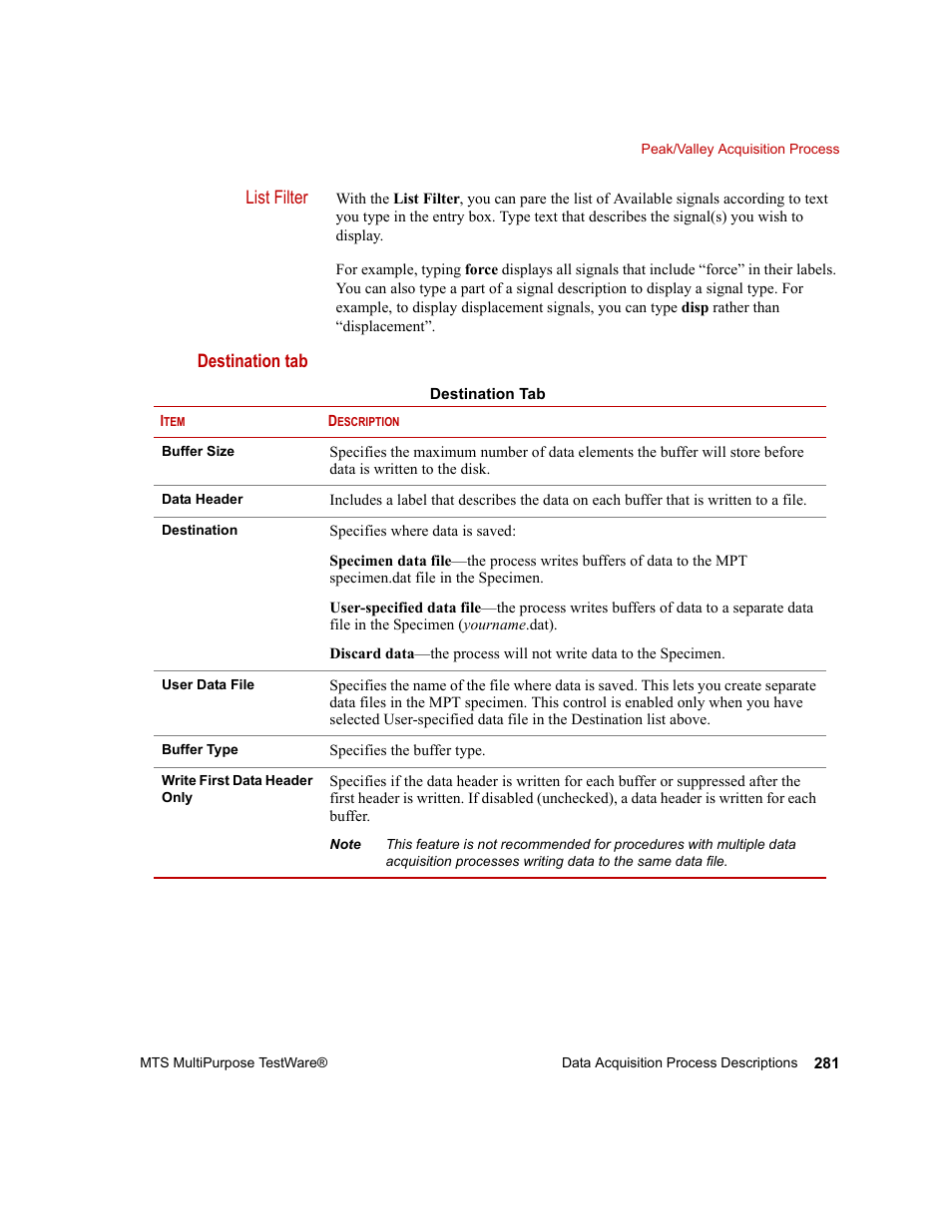 MTS Series 793 Application User Manual | Page 281 / 576