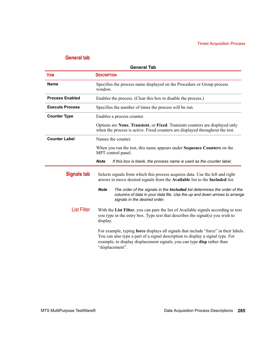 MTS Series 793 Application User Manual | Page 285 / 576