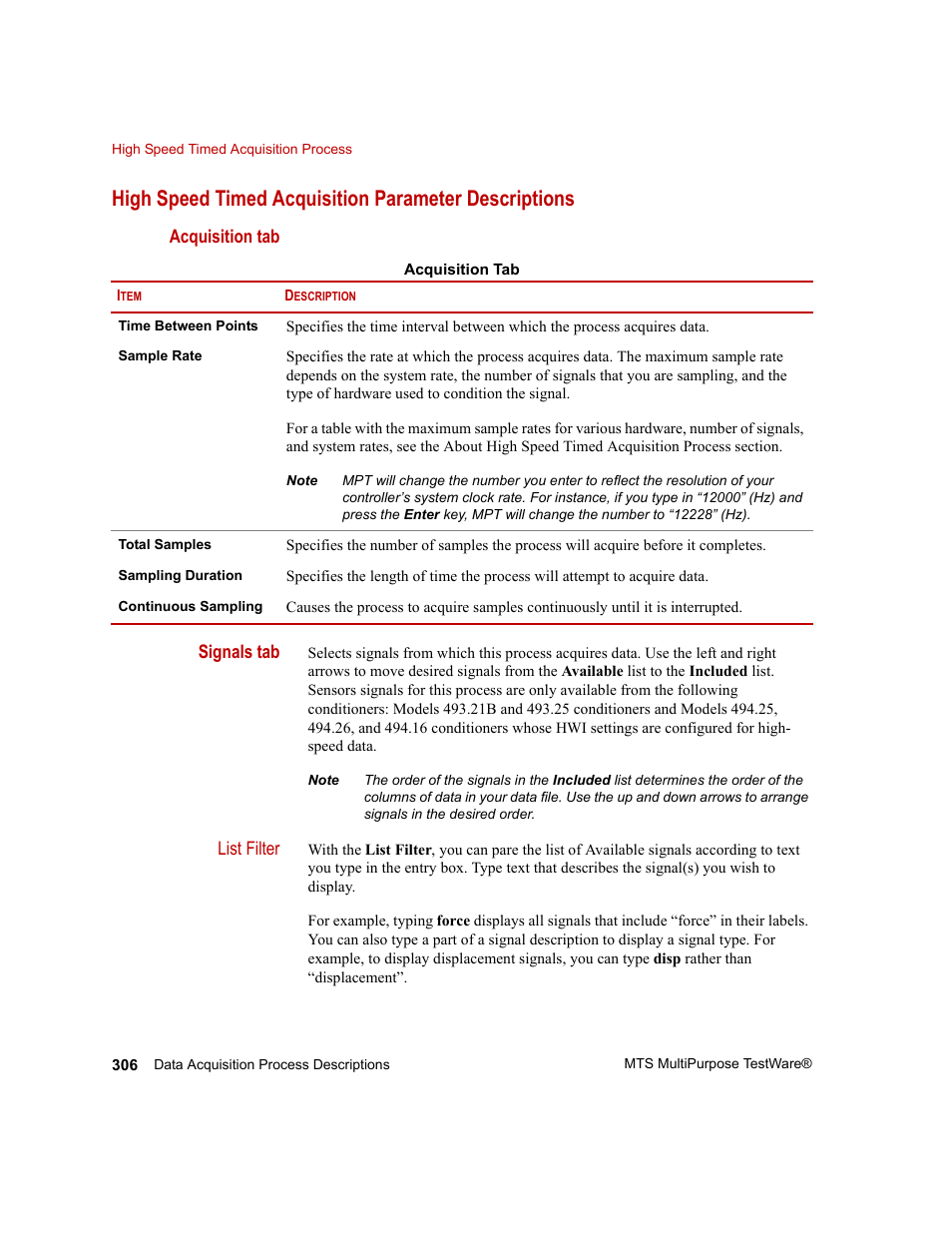 MTS Series 793 Application User Manual | Page 306 / 576