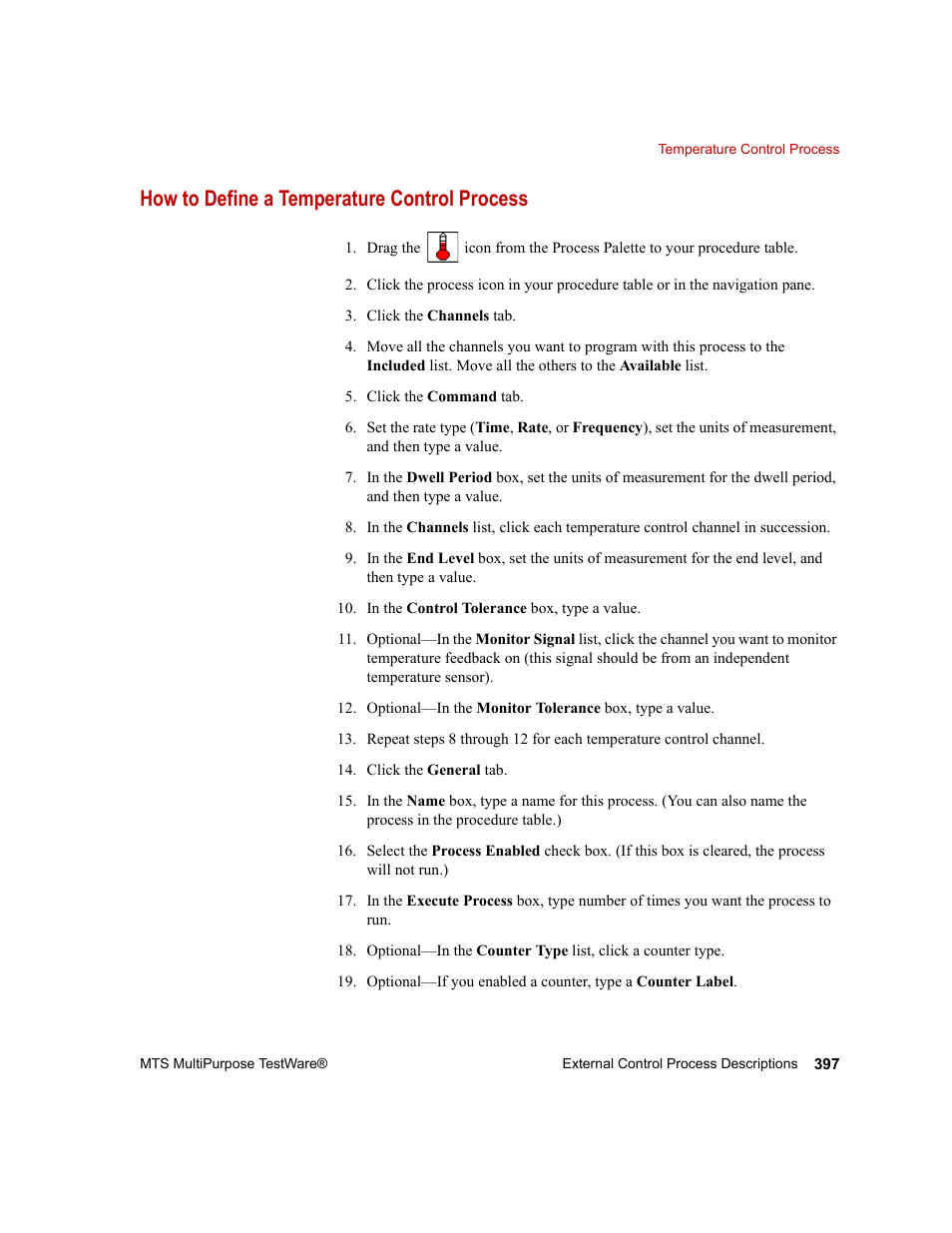 How to define a temperature control process | MTS Series 793 Application User Manual | Page 397 / 576