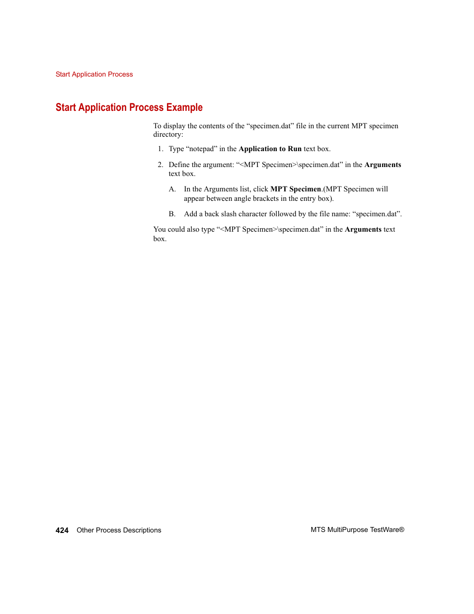 Start application process example | MTS Series 793 Application User Manual | Page 424 / 576